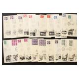 US Stamps Liberty Series First Day Covers, Address