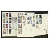 Sweden First Day Covers 60 with multi stamp sets o