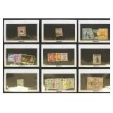 British Colonies Stamps CV $1159 on Dealer Cards w
