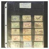 US Stamps 'Wounded Duck' Collection on pages, incl