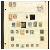 US Stamps 1850s-1940s Used Collection includes bac