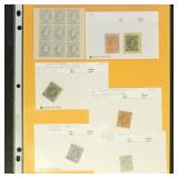 CSA Stamps 1862-1863 Covers and Dealer cards, mixe