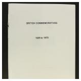 Great Britain Commemorative Stamps 1929-1970 Used
