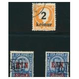 Iceland Stamps #149 & 150 Used CV $210