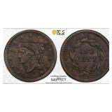 1839 Type of 1840 Large Cent Graded AU Details (En