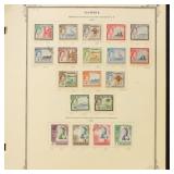 Gambia Stamps 1950s-1960s Used collection on Scott