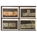 US Stamps #65 // 205 on dealer cards, mix CV $500+