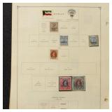 Kuwait Stamps on Pages, mint hinged and used  1920