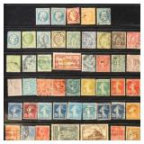 France Stamps Used Selection on Pages, early group