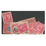 US Stamps #645//725, C8//C23 Small Group of Mint H