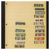 US Stamps Mid 20th Century Mint Selection on stock