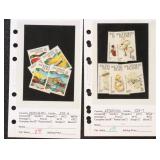 British Africa Stamps on Dealer Pages, 52 lots, al