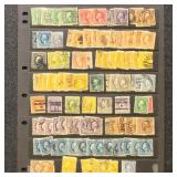 US Stamps 1900s-1930s Used Selection on Pages, reg