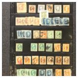 US Stamps 1850s-1890s Used Selection on Pages
