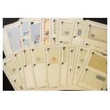 US Postal Stationery on Pages, 100+ with notations
