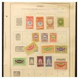 Yemen Stamps1920s-1960s Mint Hinged and Used on Pa
