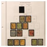 Netherlands Indies Stamps 1870s-1920s on pages, mo
