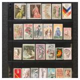 France Stamps Mint Selection on Pages