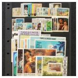Turks & Caicos Stamps Mint NH Selection of sets an