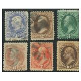 US Stamps #157-161 Used CV $160