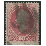 US Stamps #166 Used with large margins CV $325