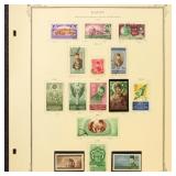Egypt Stamps 1950s Used collection on Scott pages,
