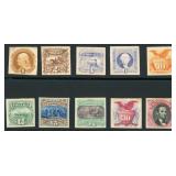 US Stamps #112P4-117P4, 120P4-122P4, & 129P4 Plate