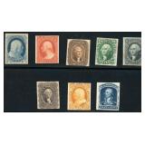 US Stamps #63P4//72P4 Plate Proof on Cards Fresh G