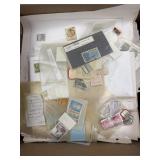 Worldwide Stamps in glassines, on pages, mix in La
