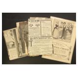 Ephemera Lot including advertising, newspaper clip