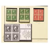 US Stamps Kansas City Roulette Blocks of 4, 2 of t
