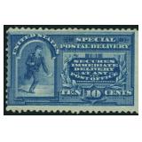 US Stamp #E4 Mint LH with perf tip creases CV $875