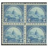 US Stamps #572 Mint NH Block of 4, well-centered b