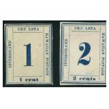 Hawaii Stamps #25-26 Mint No Gum CV $700