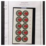 US Imperf Stamps 2014 Mint NH collection of Sheets