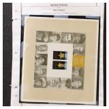 US Imperf Stamps 2014 Mint NH collection of Sheets