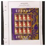 US Imperf Stamps 2013 Mint NH collection of Sheets