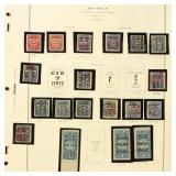 US Playing Card Stamps 1894-1940 cllctn CV $400+