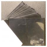 50 Lindner 2-Pocket Double Sided Black plastic pag