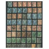 US Stamps 1850s-1890s Used Dealer Stock on Hagnar