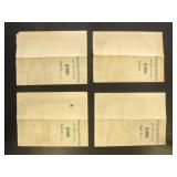 Railroad Bonds Group of 4 with US Revenue Stamp im