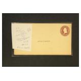 US Postal Stationery 1880s Specimen Entire