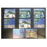 Palau Stamps 6 Mint NH Imperforate Souvenir Sheets