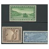 Newfoundland Stamps #C6-C8 Mint Hinged CV $112