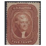 US Stamps #28b Used with PSE Certificate Stating "