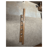 Vintage Wooden Vanity Light Bar with Porcelain Sockets
