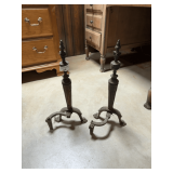 Pair of Decorative Iron Stands