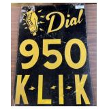 KLIK 950 Radio Advertising Sign