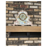 Royal Bonn La Nord Floral Mantel Clock