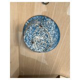 Enamelware Bowls - White and Blue Speckled